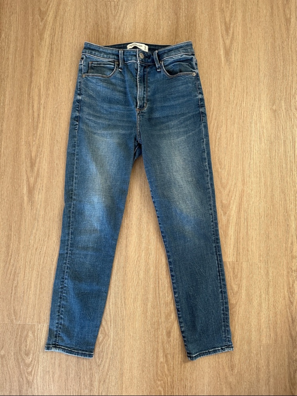 Abercrombie & Fitch Super Skinny Ankle High Rise Jeans in Curve Love